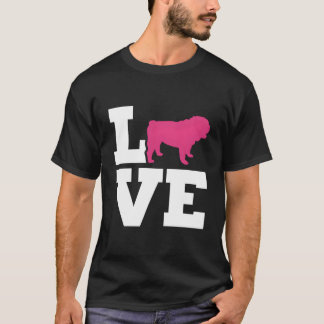 Camiseta Amor por el Bulldog Inglés
