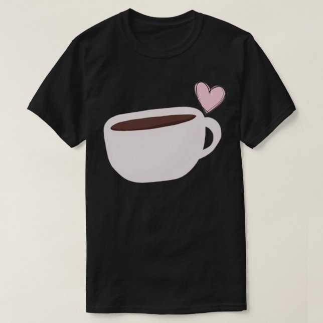 Camiseta amor por el café 1 (Diseño del anverso)