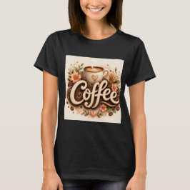 Camiseta Amor por el Café Floral