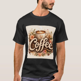 Camiseta Amor por el Café Floral
