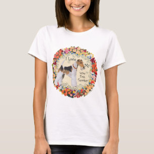 Camiseta Amor por el Fox Terrier de Pelo de Alambre