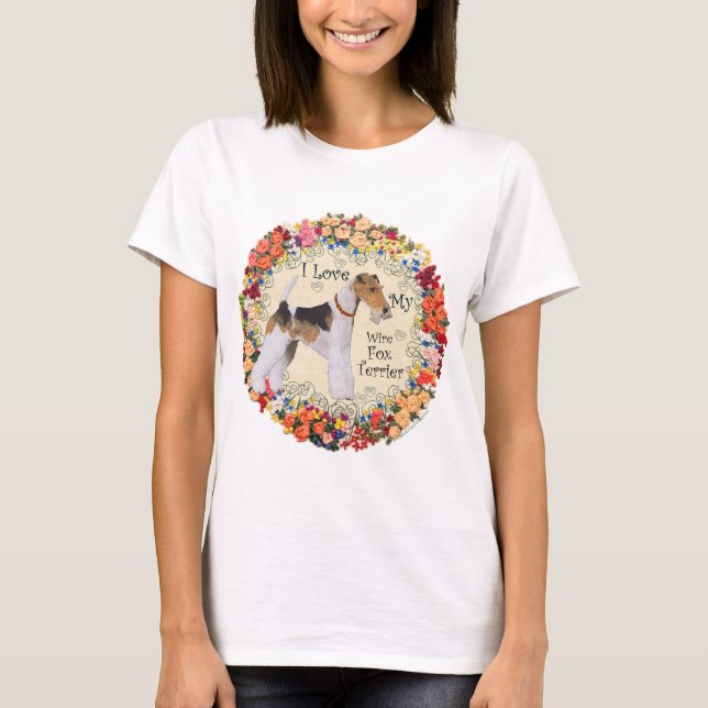 Camiseta Amor por el Fox Terrier de Pelo de Alambre (Anverso)