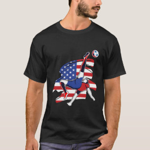 Camiseta Amor por el Fútbol Americano Bandera Nacional