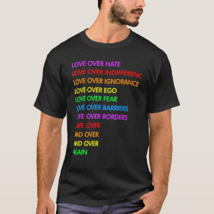 Camiseta Amor Por El Odio Por La Indiferencia Lgbt
