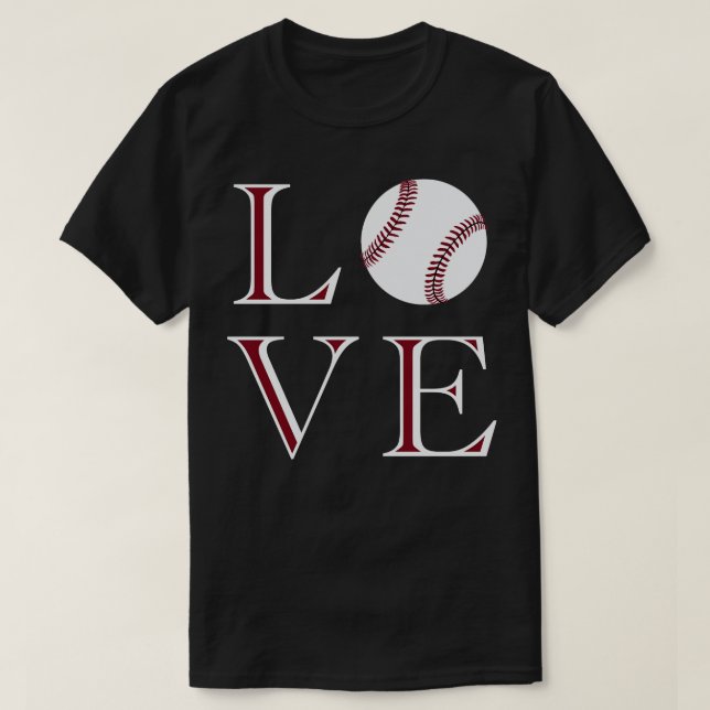 Camiseta Amor por el partido de béisbol me lleva a la b (Diseño del anverso)