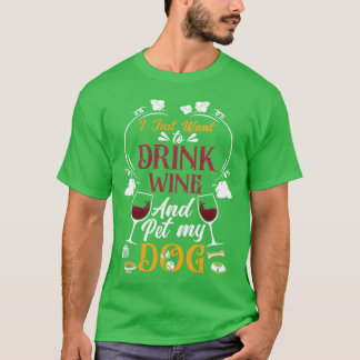 Camiseta Amor por el vino para animales divertido