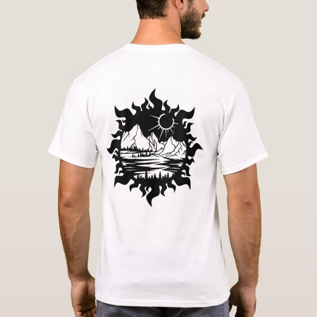 Camiseta Amor por explorar el mundo (Reverso)