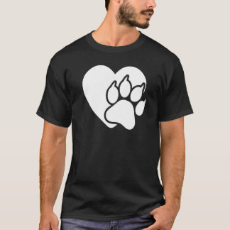 Camiseta Amor por Gatos Oreja Pata Gato Gráfico Para Mujere