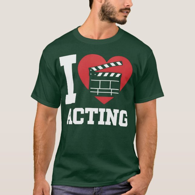 Camiseta Amor por hacer películas Clapperboard Amigos del c (Anverso)
