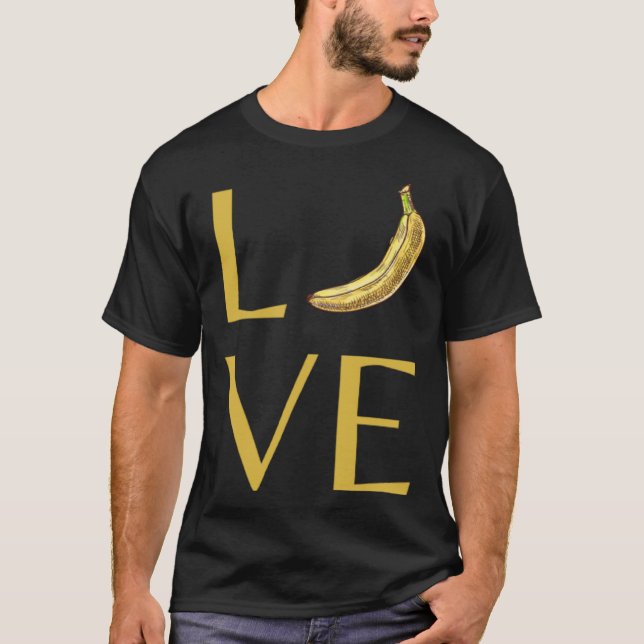 Camiseta Amor por la Banana Amarilla (Anverso)