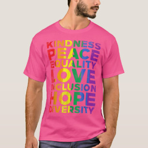 Camiseta Amor por la igualdad Amor Lgbtq Bandera Arcoiris O