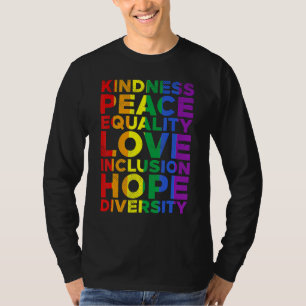 Camiseta Amor por la igualdad Amor Lgbtq Bandera Arcoiris O