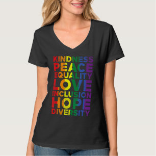 Camiseta Amor por la igualdad Amor Lgbtq Bandera Arcoiris O