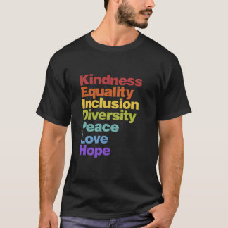 Camiseta Amor por la igualdad inclusión diversidad paz amor