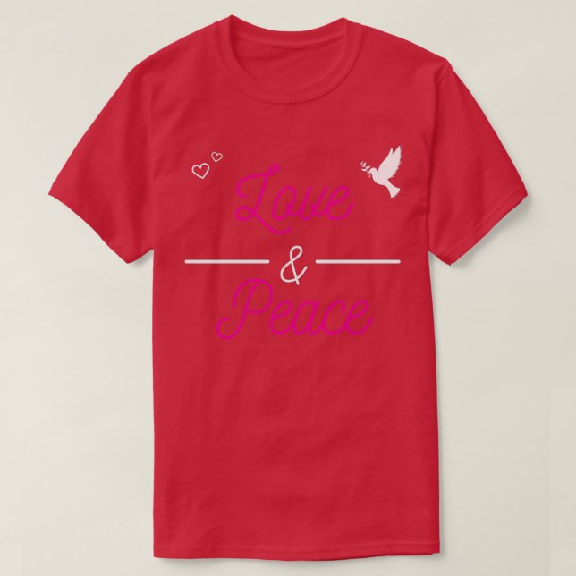 Camiseta Amor por la paz (Diseño del anverso)