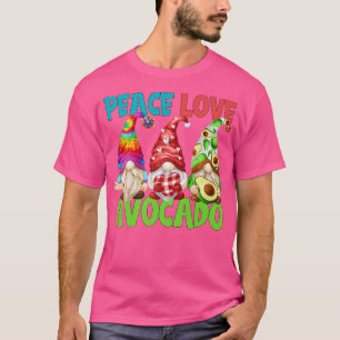 Camiseta Amor Por La Paz Cuidada Advocado Gnome Para Mujere