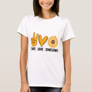 Camiseta Amor por la paz del girasol