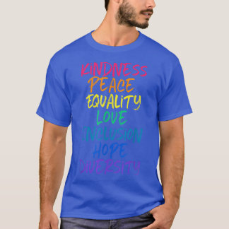 Camiseta Amor Por La Paz Igualdad Amor Inclusión Esperanza