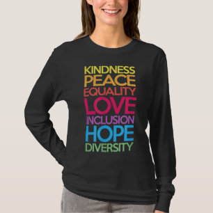 Camiseta Amor por la Paz Igualdad Inclusión Esperanza Diver