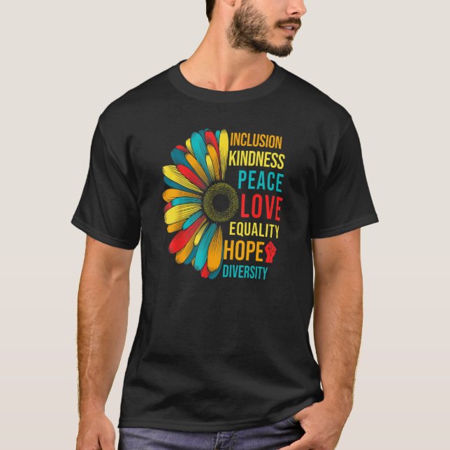 Camiseta Amor por la Paz Igualdad Inclusión Esperanza Diver (Anverso)