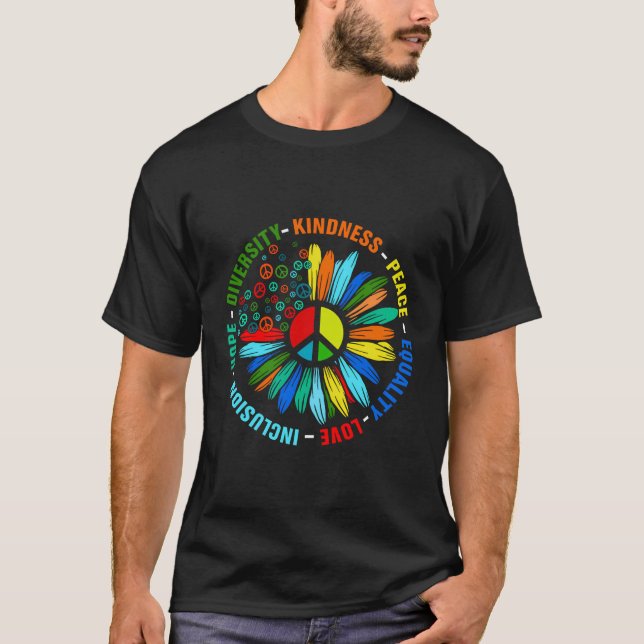 Camiseta Amor por la Paz Igualdad Inclusión Esperanza Diver (Anverso)