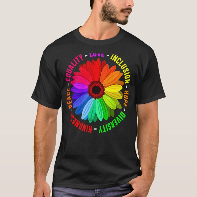 Camiseta Amor por la Paz Igualdad Inclusión Esperanza Diver (Anverso)