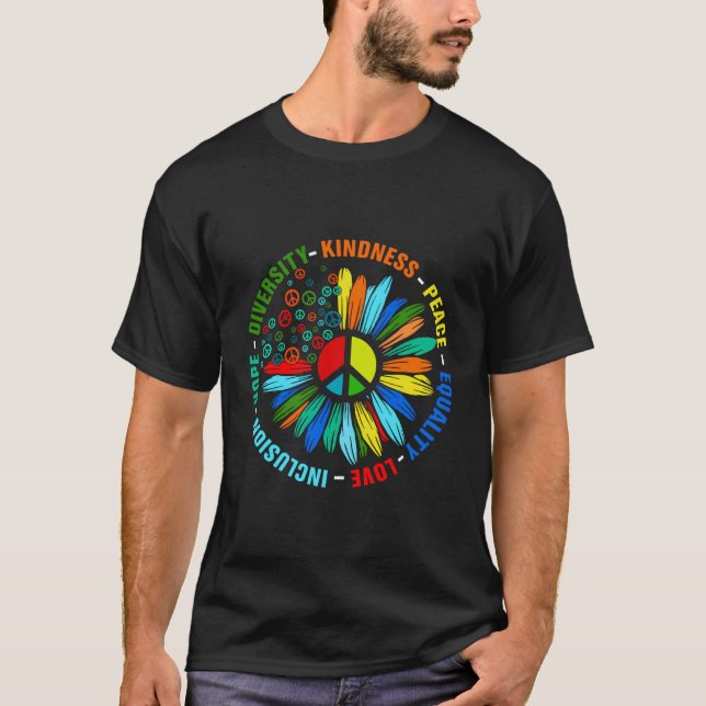 Camiseta Amor por la Paz Igualdad Inclusión Esperanza Diver (Anverso)