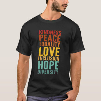 Camiseta Amor por la Paz Igualdad Inclusión Esperanza Diver