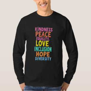Camiseta Amor por la Paz Igualdad Inclusión Esperanza Diver
