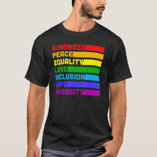 Camiseta Amor por la Paz Igualdad Inclusión Esperanza Diver