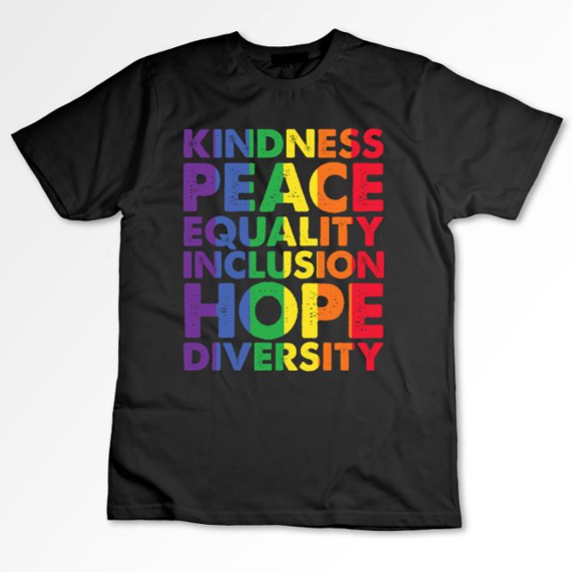 Camiseta Amor por la paz Igualdad Inclusión Esperanza LGBT (Subido por el creador)