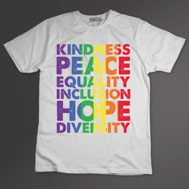 Camiseta Amor por la paz Igualdad Inclusión Esperanza LGBT (Subido por el creador)