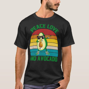 Camiseta Amor por la paz y aguacate