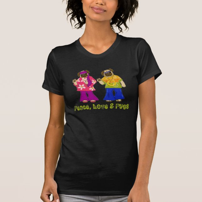 Camiseta Amor por la paz y cerdos (Anverso)