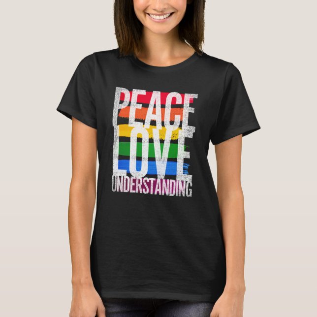 Camiseta Amor por la paz y comprensión (Anverso)