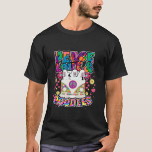 Camiseta Amor por la paz y fideos Hippie Beatnik Perro Rega