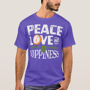 Camiseta Amor por la paz y la esperanza - Bebida de cerveza