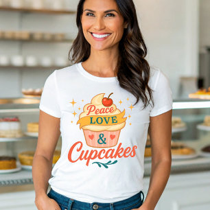 Camiseta Amor por la paz y tarta