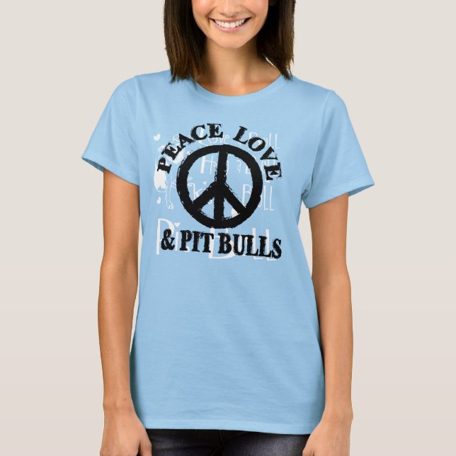Camiseta Amor por la paz y toros en la boca (Anverso)