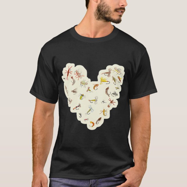 Camiseta Amor por la pesca con mosca (Anverso)