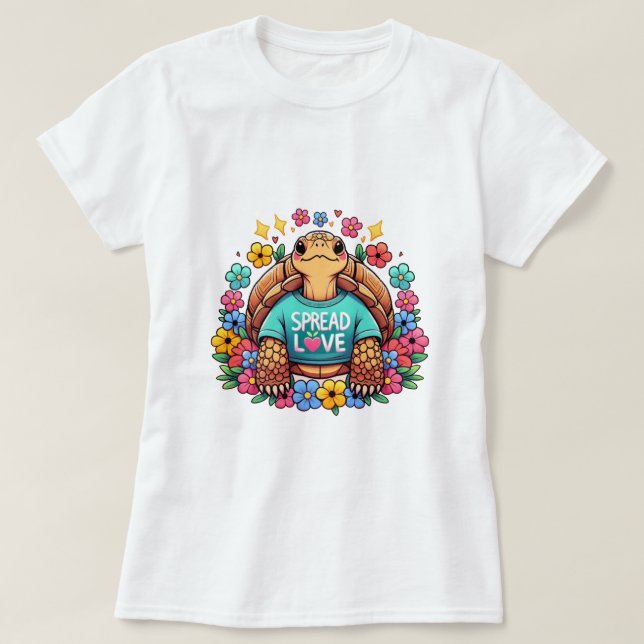 Camiseta Amor por la propagación de tortugas | Parte superi (Diseño del anverso)