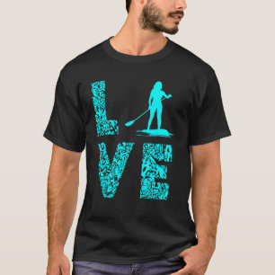 Camiseta Amor por la tabla de remo SUP Surfista Deportes ac