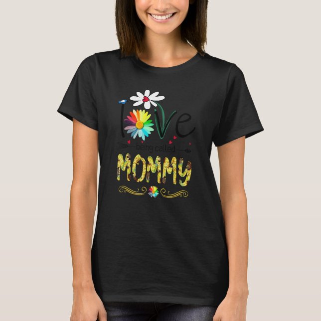 Camiseta Amor por ser llamada la flor de mariposa de mamá (Anverso)