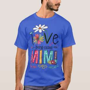 Camiseta Amor Por Ser Llamada Mimi Daisy Flor Abuela Orgull
