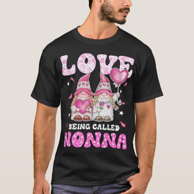 Camiseta Amor Por Ser Llamada Nonna Gnomes Abuela Y Abuela (Anverso)