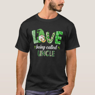 Camiseta Amor Por Ser Llamado Tío Gnome Plaid St Patricks D