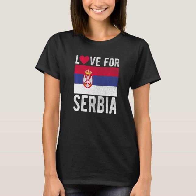 Camiseta Amor por Serbia Premium (Anverso)