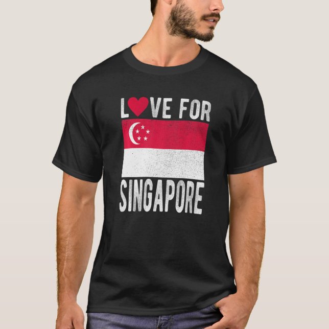 Camiseta Amor por Singapur Premium (Anverso)