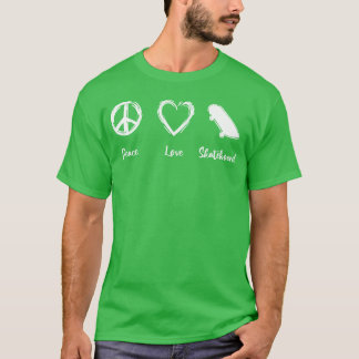 Camiseta Amor por skateboard retro