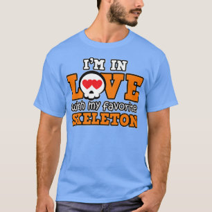 Camiseta Amor por Skeleton favorito Halloween Calabaza Ghos